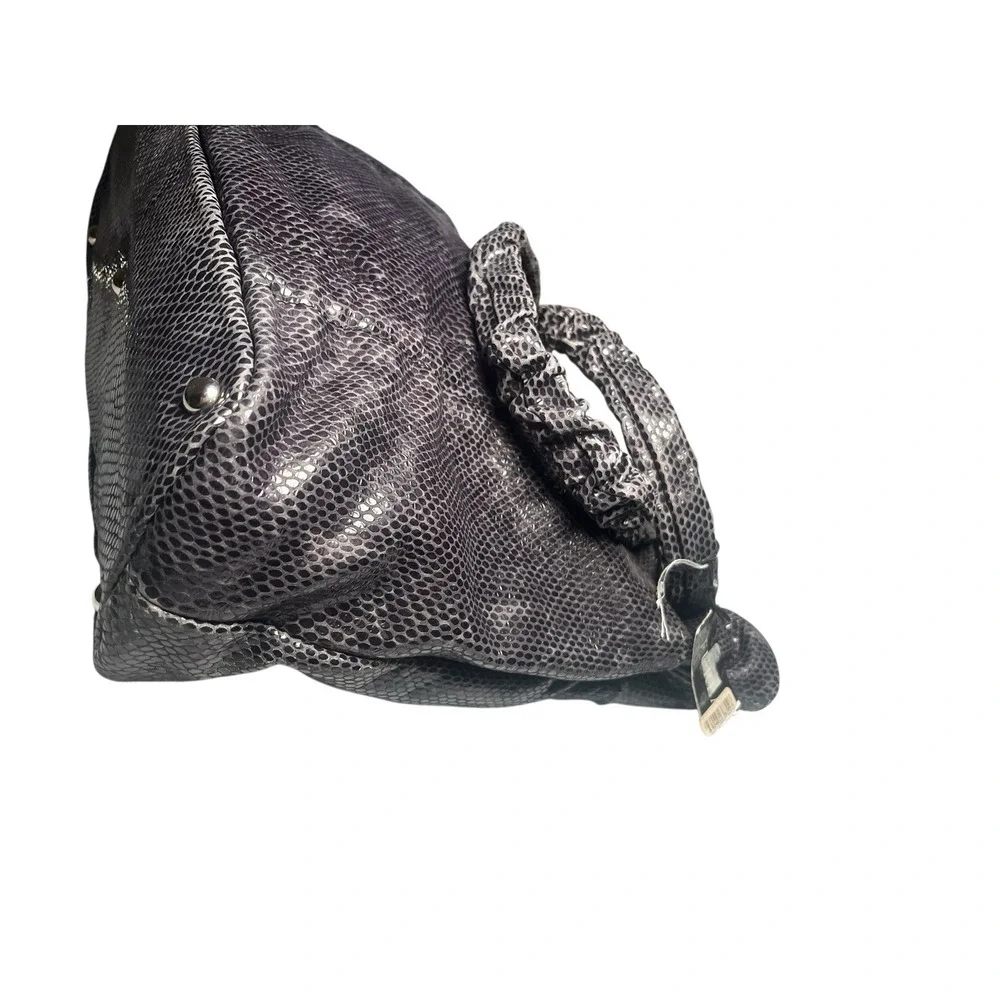 Furla Leather Handbag, Grey Blue, Silver Hardware, Made In Italy - Picture 11 of 16